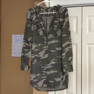 Camouflage Shirt Dress